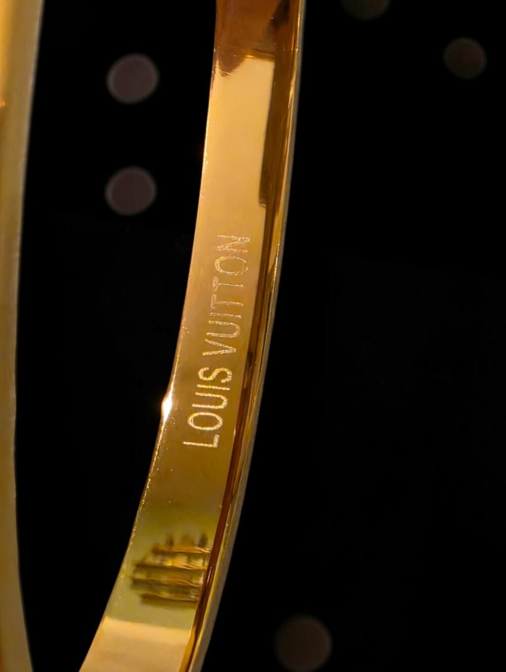 Gold Icon Bangle - Picture 3 of 5